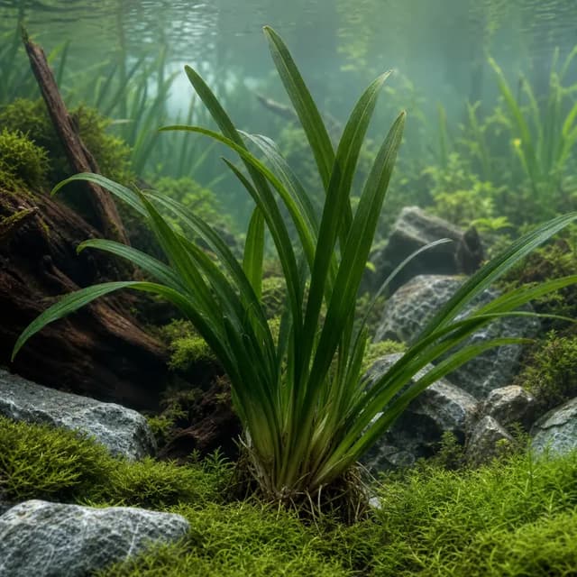 Editorial underwater photograph of Crinum calamistratum.