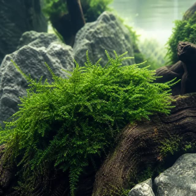 Editorial underwater photograph of Phoenix moss.