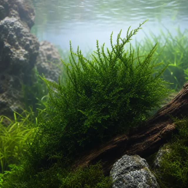 Editorial underwater photograph of Flame moss.