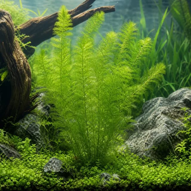 Editorial underwater photograph of Green milfoil.