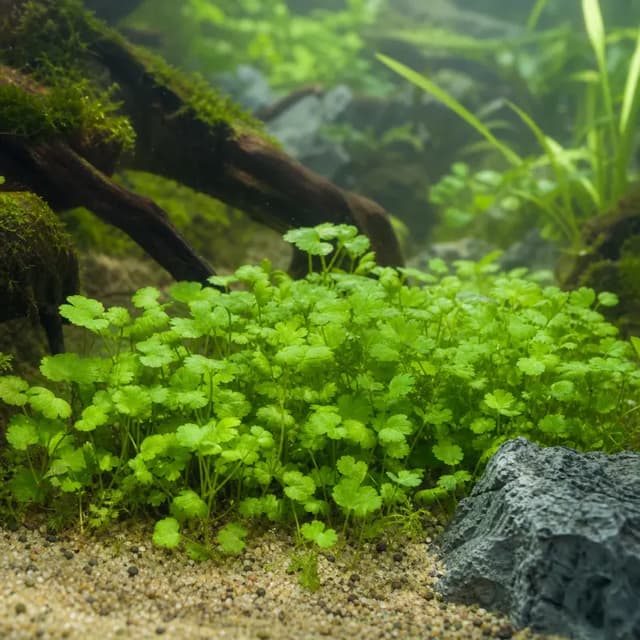 Editorial underwater photograph of River buttercup.